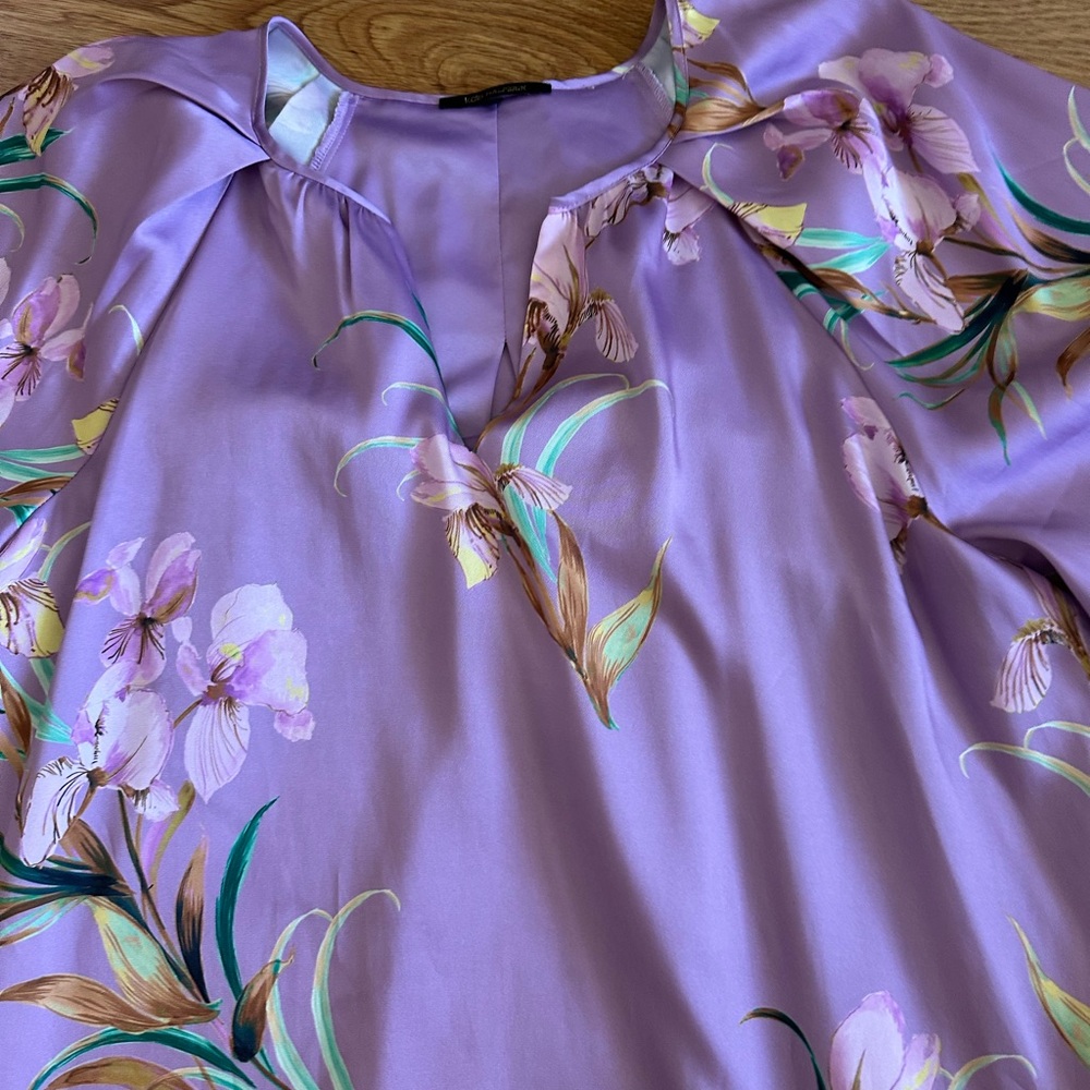 Kobi Halperin Trace Floral Dress Purple Size M READ - Picture 3 of 11